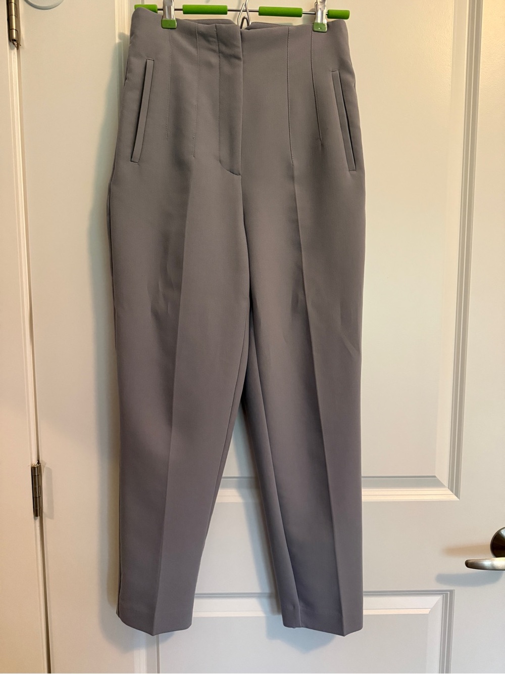 Zara Women’s Pleated Grey Trousers | Zara Work Pants